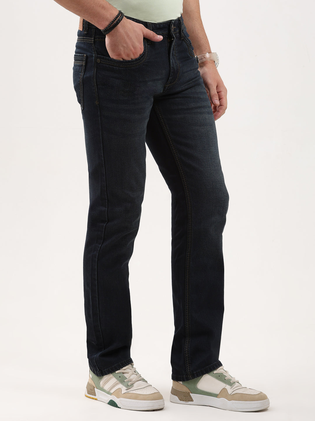 Men’s Tinted Blue Slim Fit Jeans