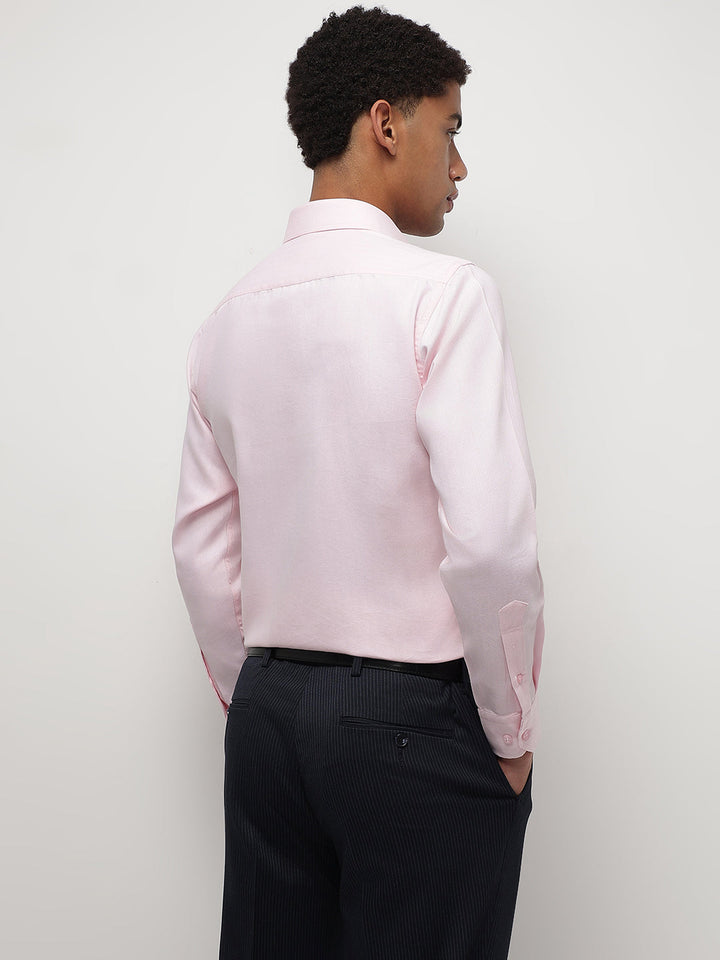 Men Pink Formal Shirt Elegant Style Everyday Comfort