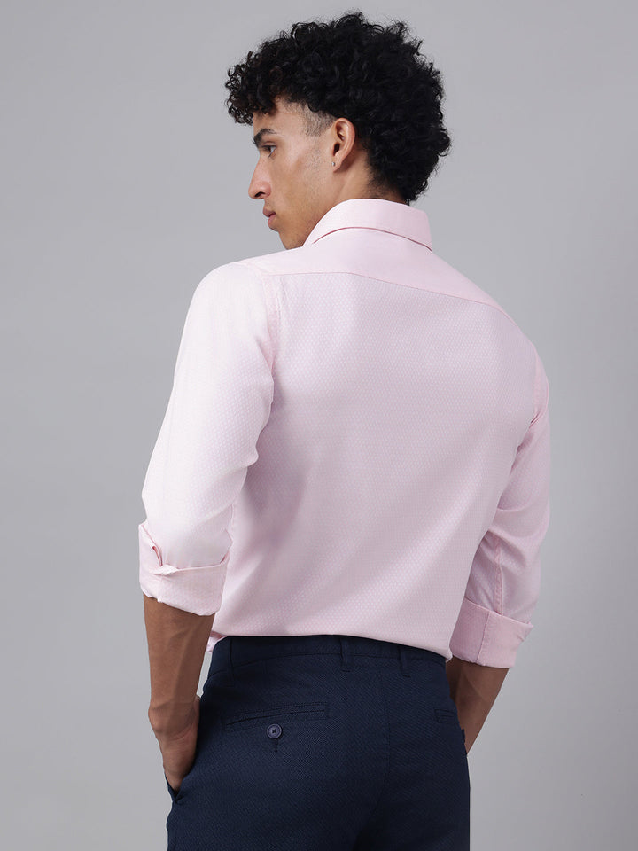 Men Pink Club Wear Shirt Bold Shine Effortless Style
