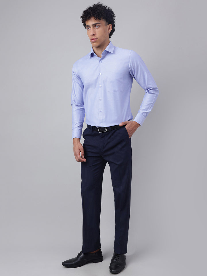 Men Blue Full Sleeve Formal Shirt
