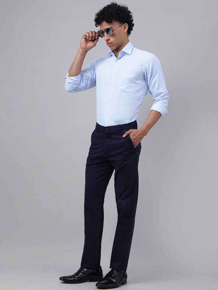 Men Sky Blue Club Wear Shirt Fresh Shine Party Ready