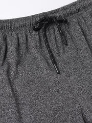 Men Black Slim Fit Mid Rise Solid Lower