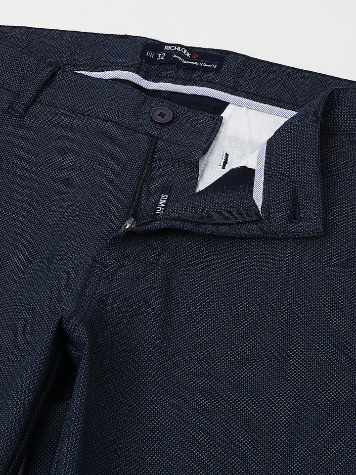 Men Navy Casual Trousers Classic Style Unmatched Comfort