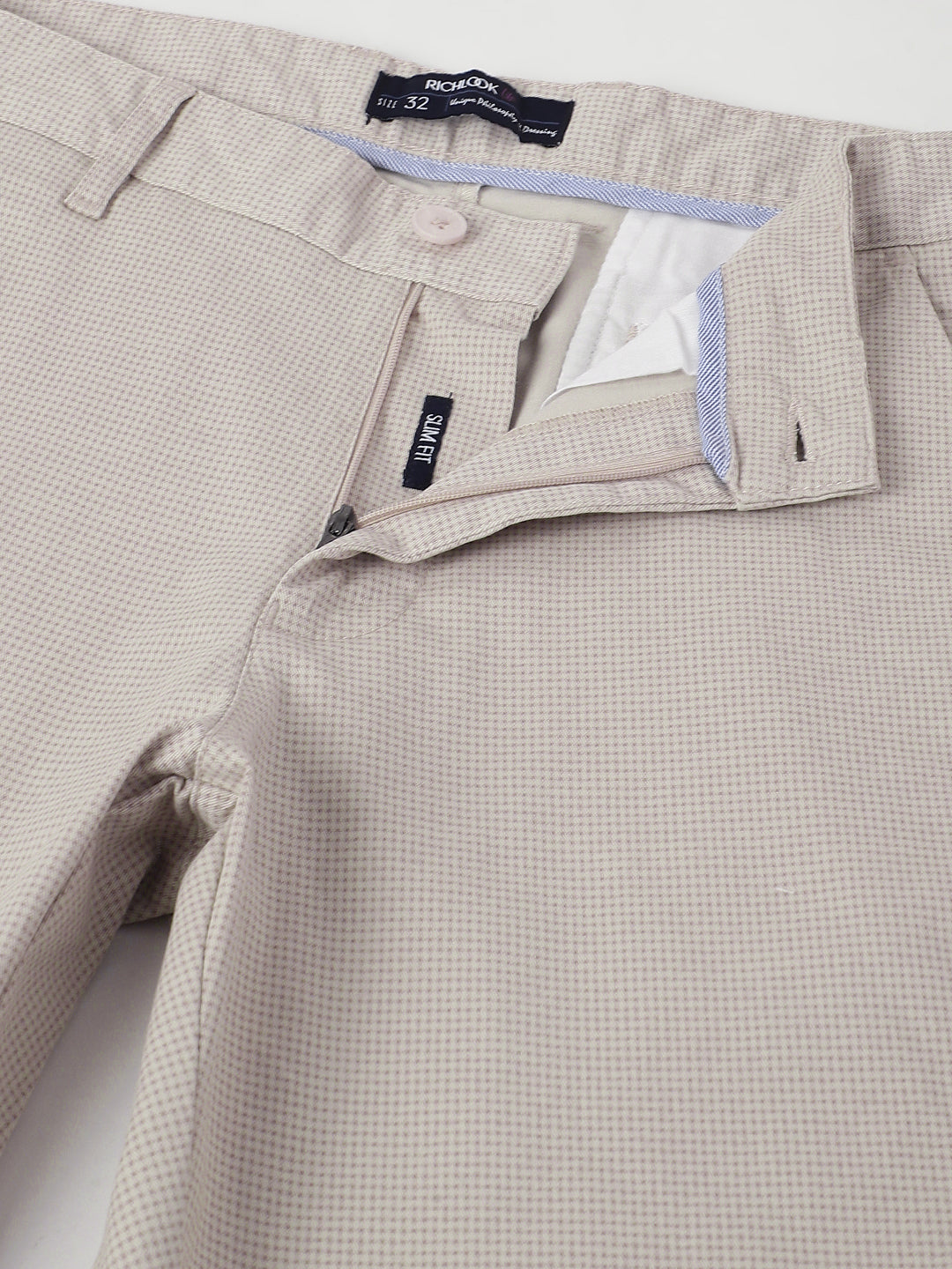 Men Beige Casual Trousers Effortless Style Endless Comfort