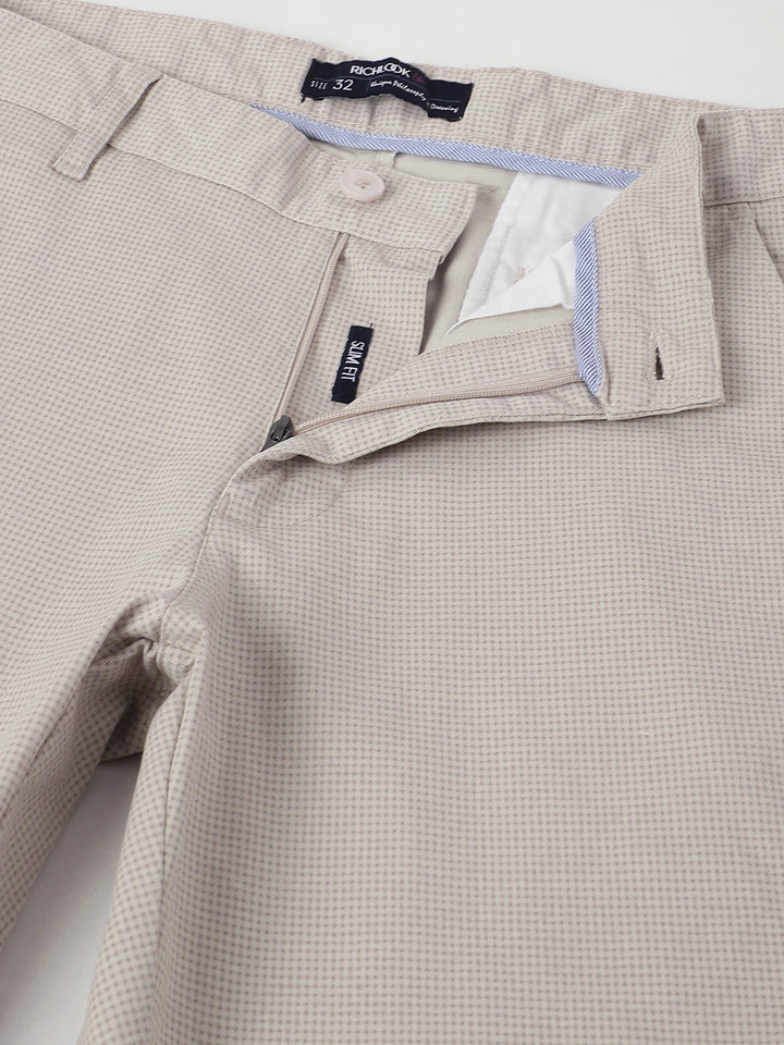 Men Beige Casual Trousers Effortless Style Endless Comfort