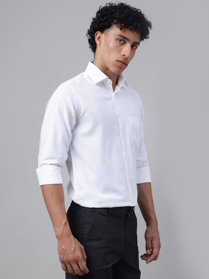 Men White Club Wear Shirt Timeless Shine Party Perfect