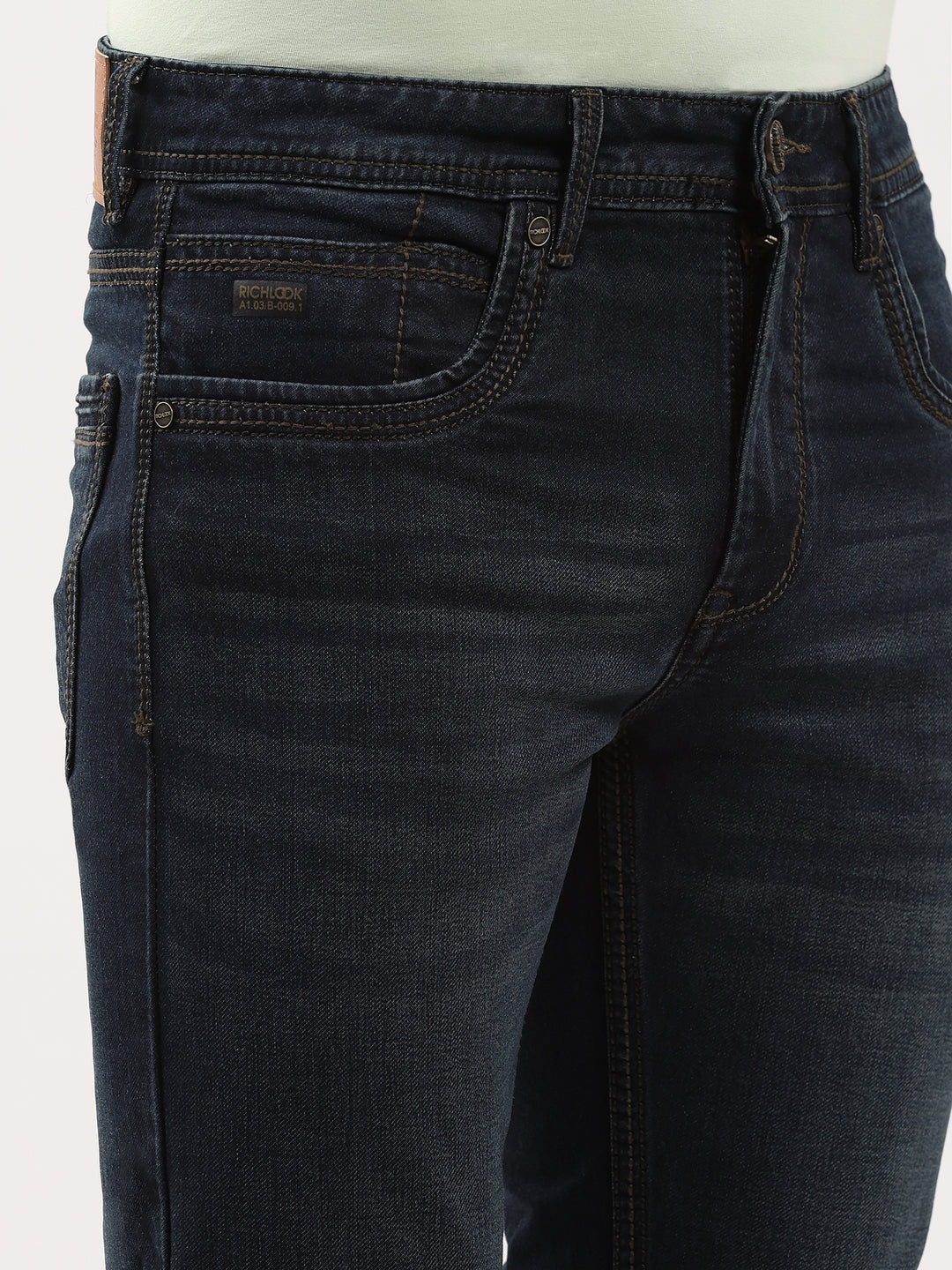 Men’s Tinted Blue Slim Fit Jeans