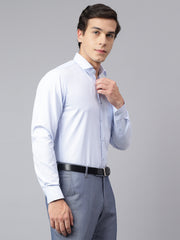 Men Sky Regular Fit Solid Formal Shirt