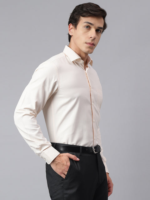 Men Yellow Regular Fit Checkered Formal Shirt