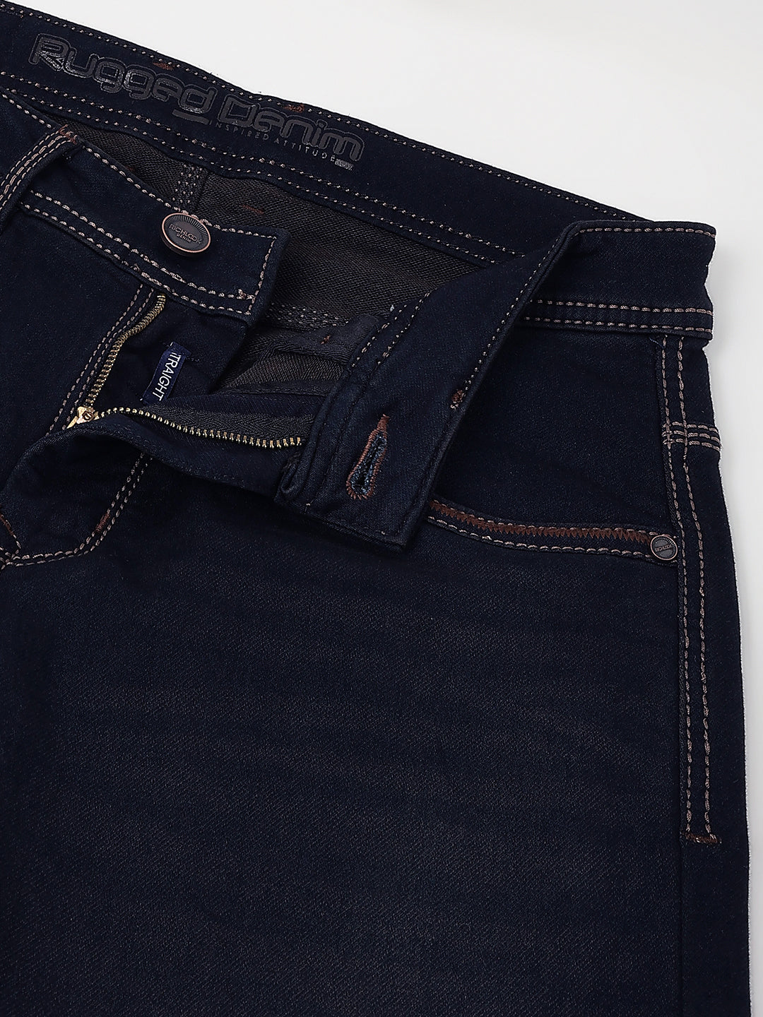 Men Brown Tint Denim Jeans Style Meets Comfort