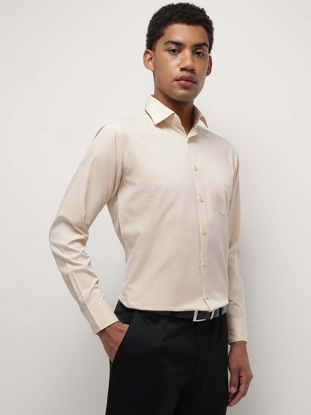 Men Natural Formal Shirt Effortless Elegance All-Day Comfort