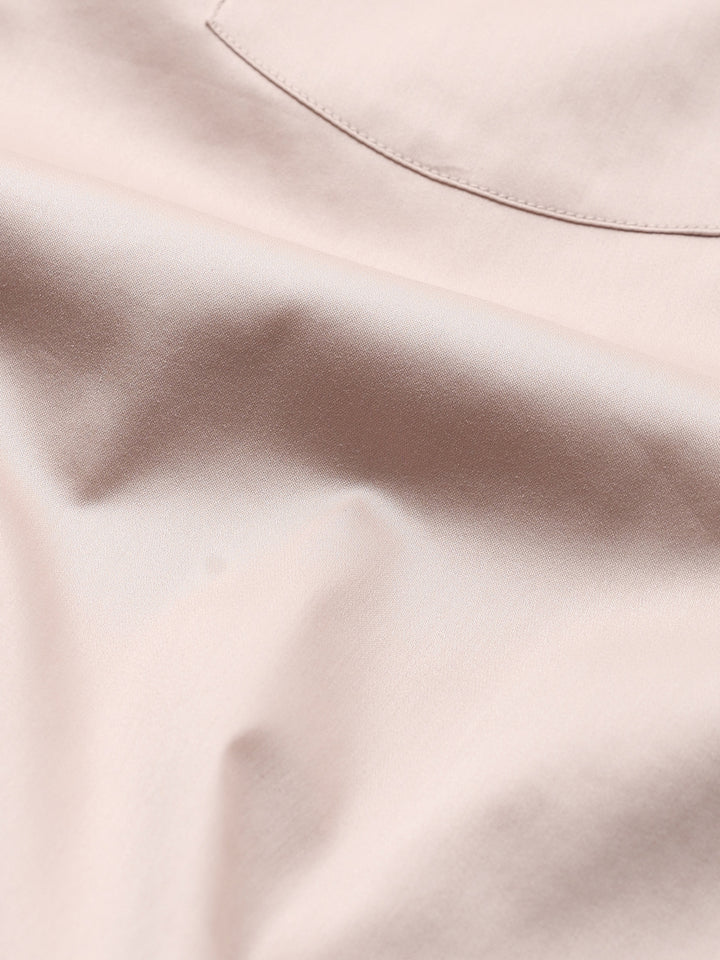 Men Solid Cotton Lycra Formal Shirt