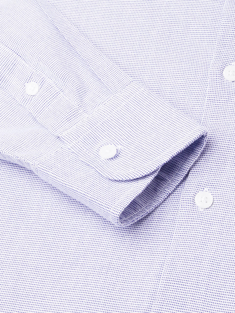 Men Blue Regular Fit Solid Formal Shirt