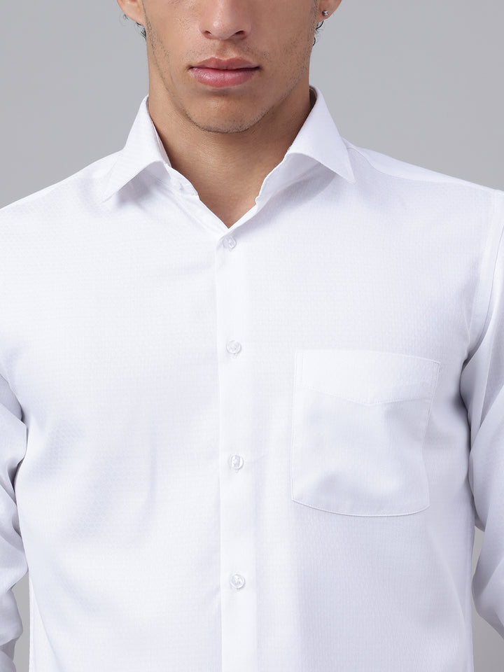 Men White Club Wear Shirt Timeless Shine Party Perfect