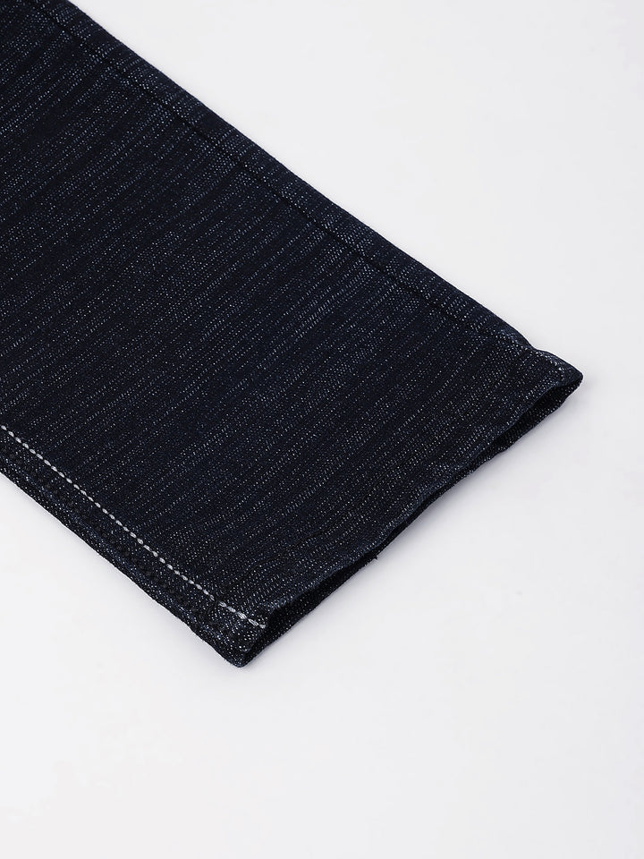 Men's Black Slim Fit Denim Jeans, Bold Look, All-Day Comfort