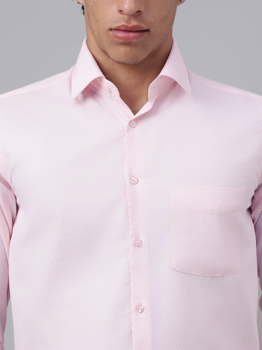 Men Pink Club Wear Shirt Bold Shine Effortless Style