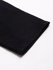 Men Black Slim Fit Mid Rise Clean Look Strechable Jeans