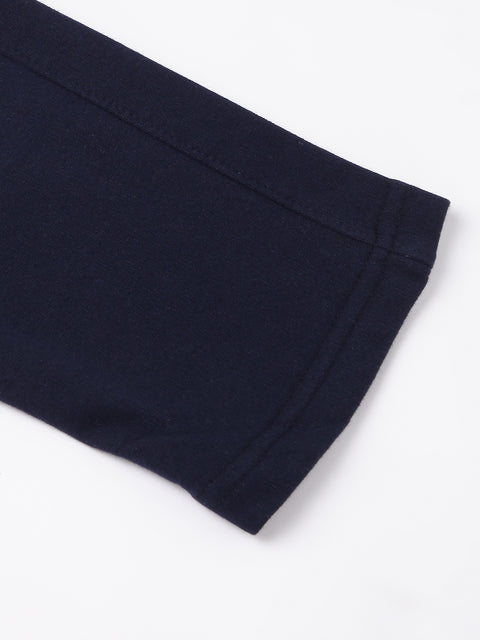 Men Navy Blue Slim Fit Mid Rise Solid Lower