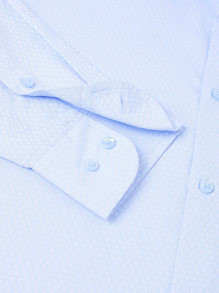 Men Sky Blue Club Wear Shirt Fresh Shine Party Ready