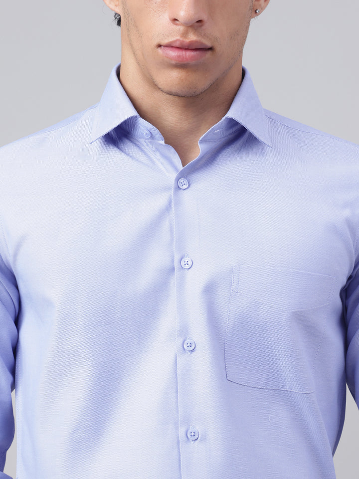 Men Blue Full Sleeve Formal Shirt