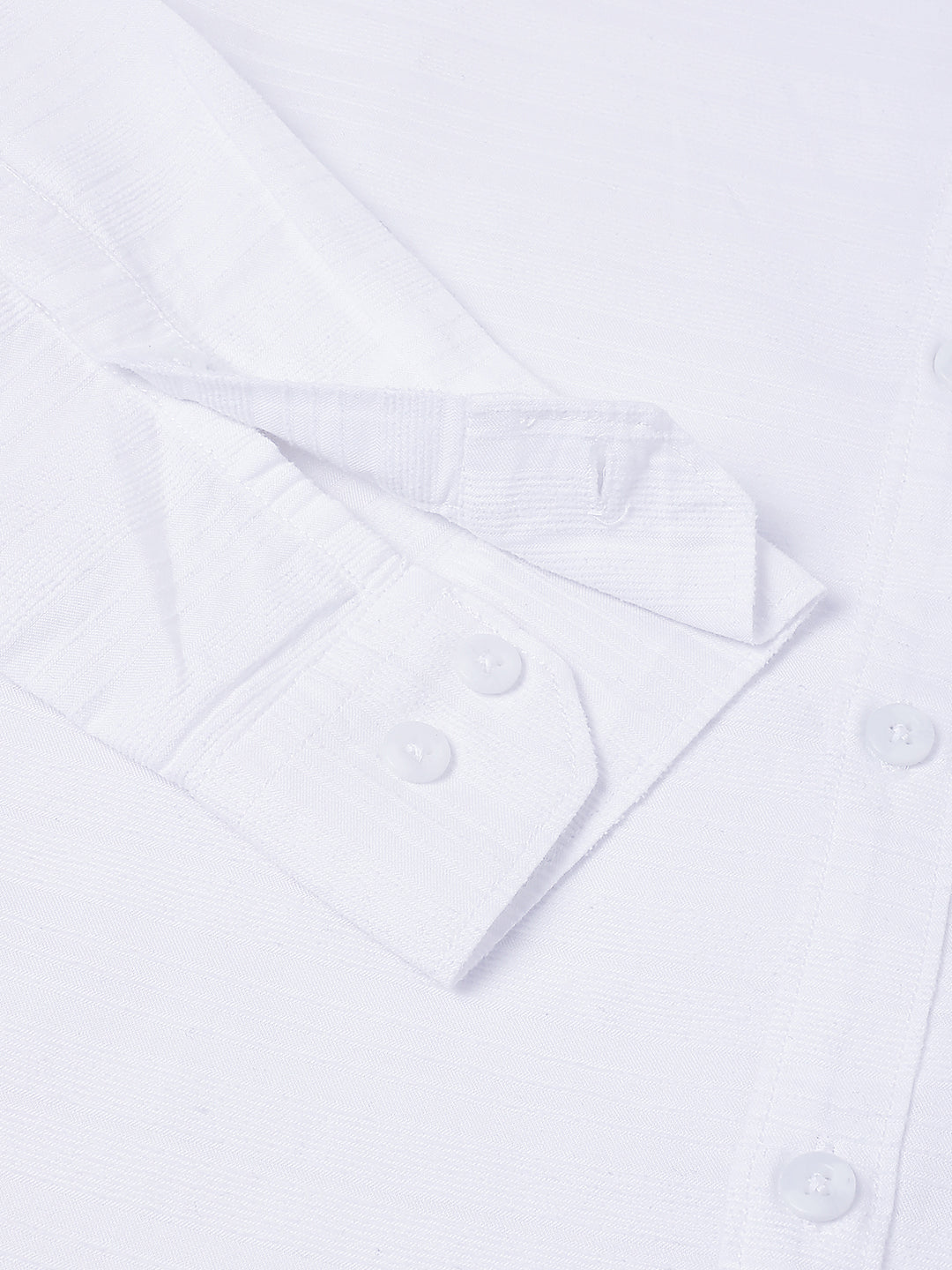 Men White Casual Shirt Fresh Look Everyday Comfort