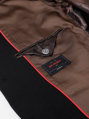 Men Black Regular Fit Solid Notched Lapel Casual Blazer