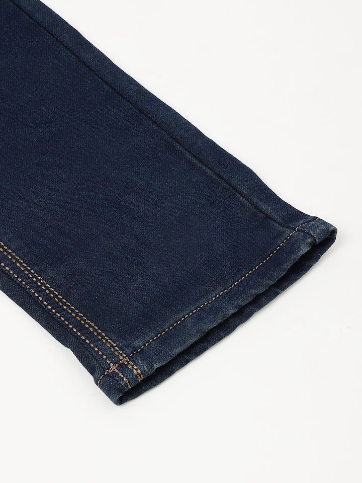 Men's Raw Blue Slim Fit Denim Jeans, Classic Fit, Modern Comfort