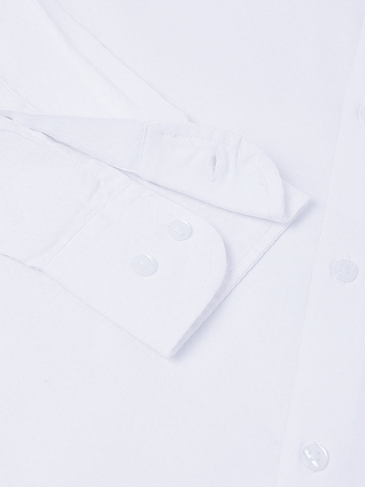 Men White Club Wear Shirt Timeless Shine Party Perfect