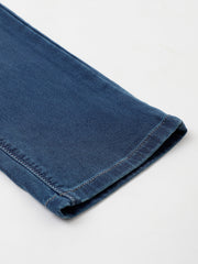 Men Blue Slim Fit Mid Rise Clean Look Strechable Jeans