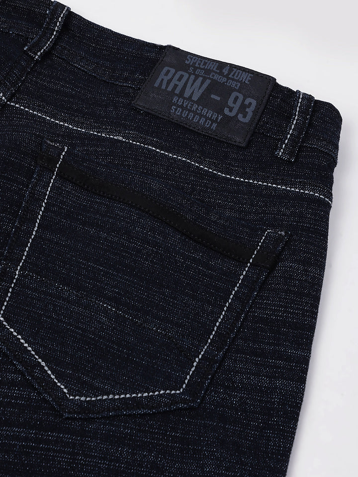 Men's Black Slim Fit Denim Jeans, Bold Look, All-Day Comfort