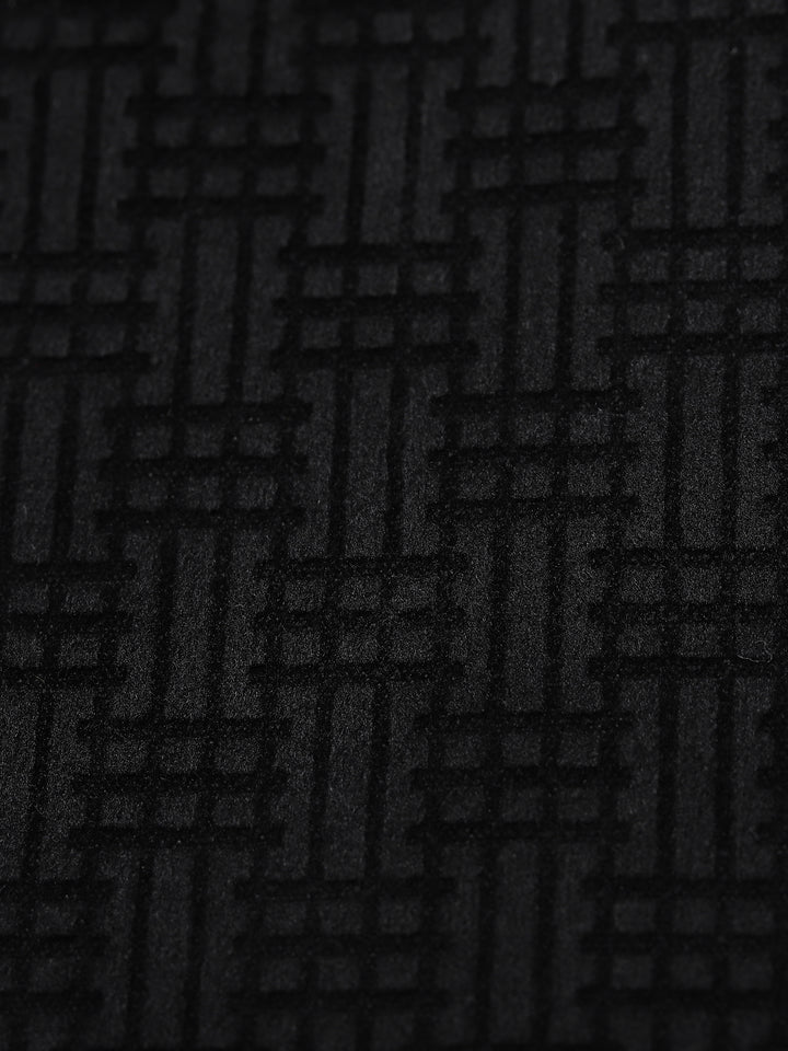 Men’s Poly Viscose Jacquard Weave Texture Slim Fit Blazer