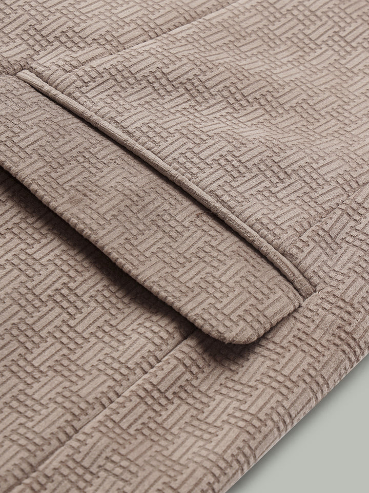 Men’s Poly Viscose Jacquard Weave Texture Slim Fit Blazer