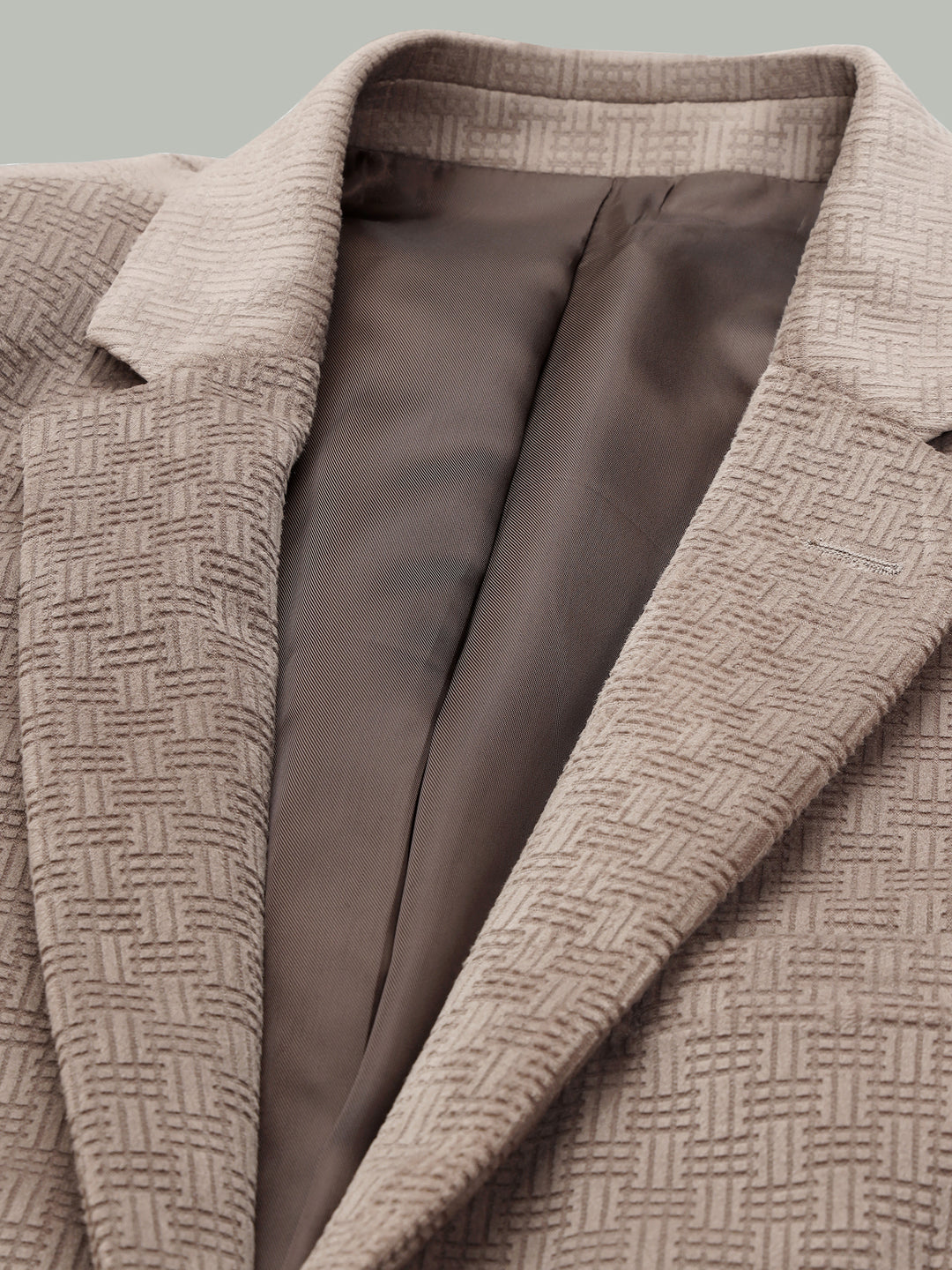 Men’s Poly Viscose Jacquard Weave Texture Slim Fit Blazer