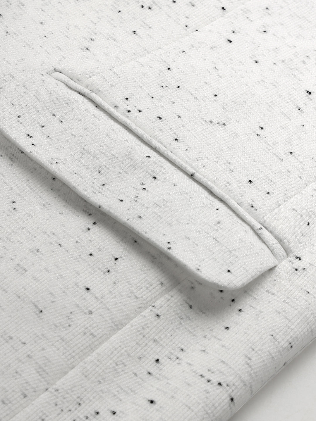 Men’s White Speckled Textured Blazer