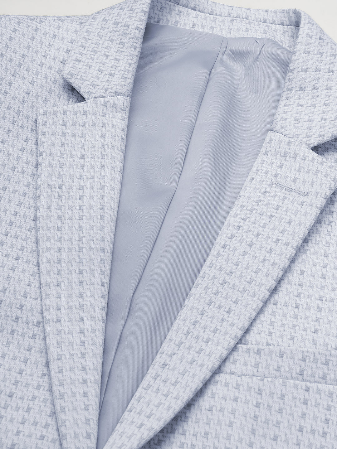 Men’s Slim-Fit Micro-Houndstooth Pattern Blazer