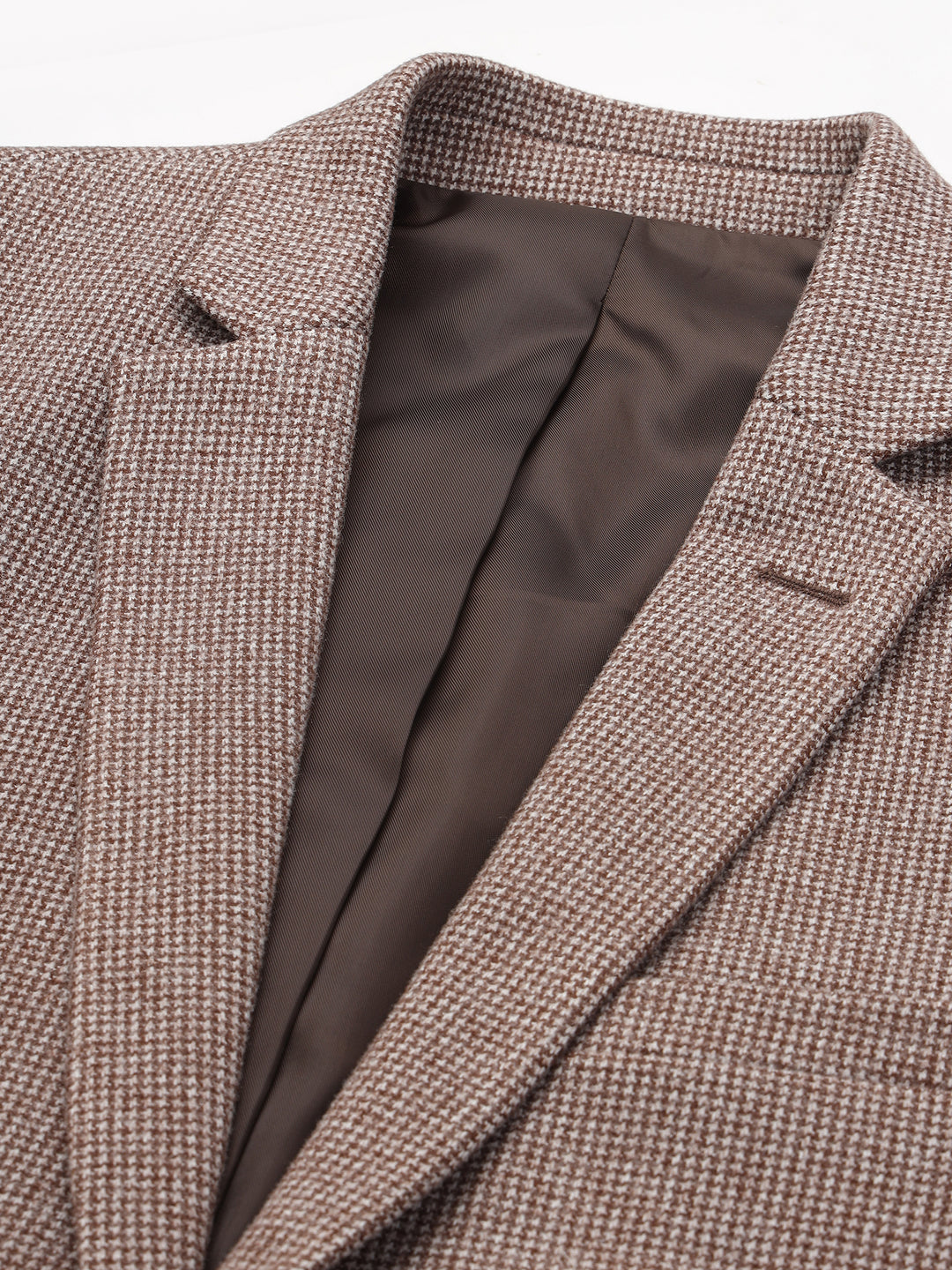 Men's Micro Houndstooth Wool-Texture Slim Fit Blazer