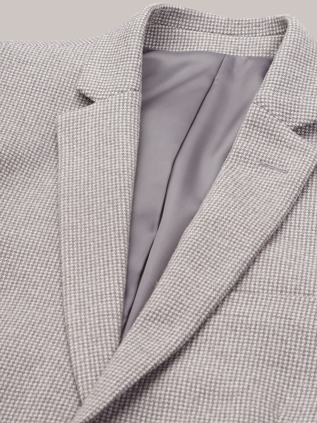 Men's Micro Houndstooth Wool-Texture Slim Fit Blazer