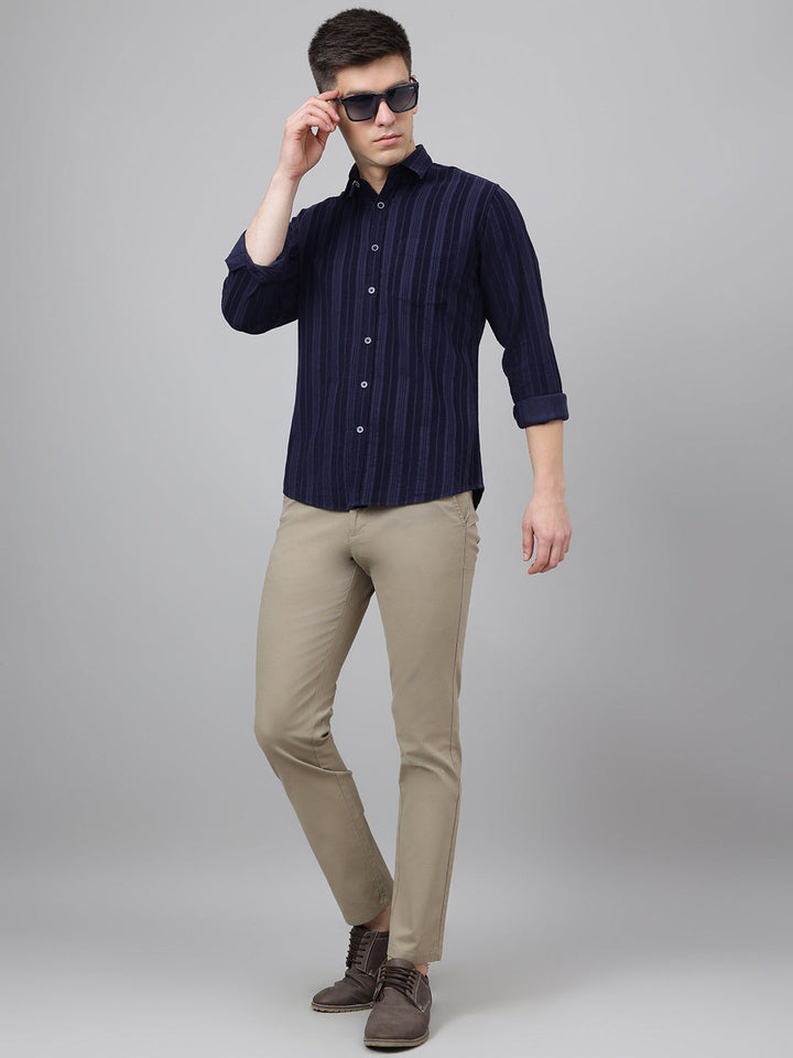 regular-fit-navy-casual-shirts-for-men's-cs-0130-navy