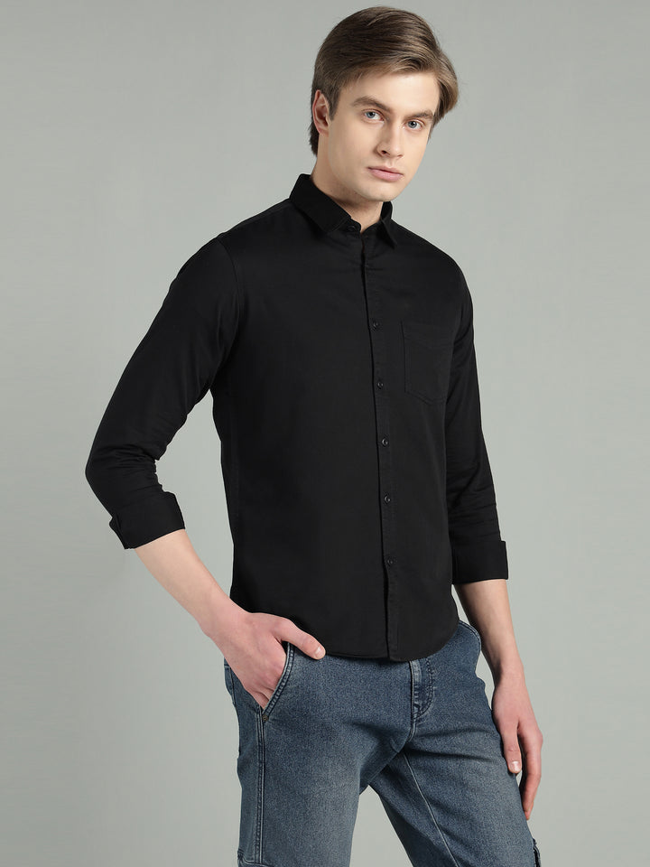 Men Slim Fit Cotton Casual Shirt