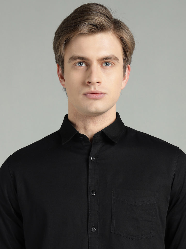 Men Slim Fit Cotton Casual Shirt