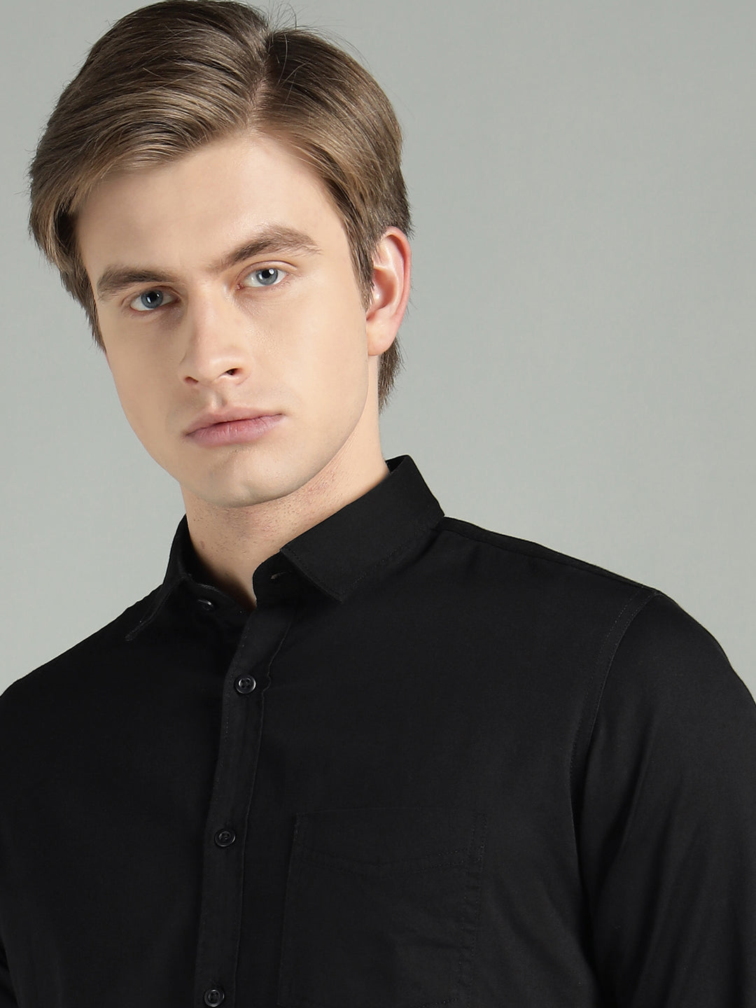 Men Slim Fit Cotton Casual Shirt