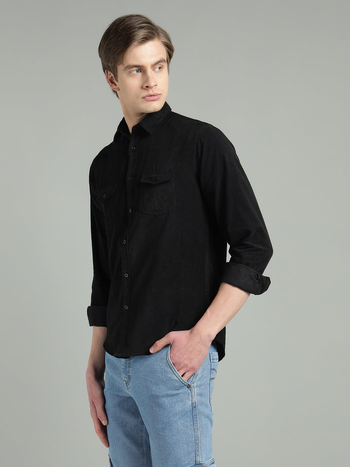 Men’s Fine-Wale Corduroy Casual Wear Shirt