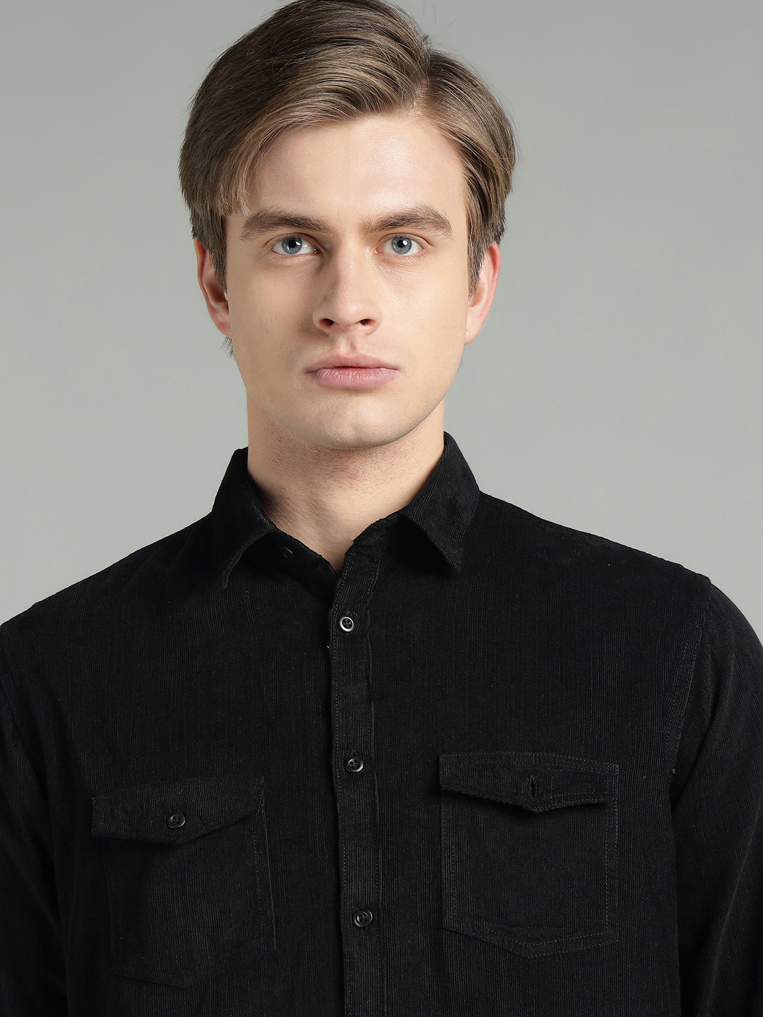 Men’s Fine-Wale Corduroy Casual Wear Shirt