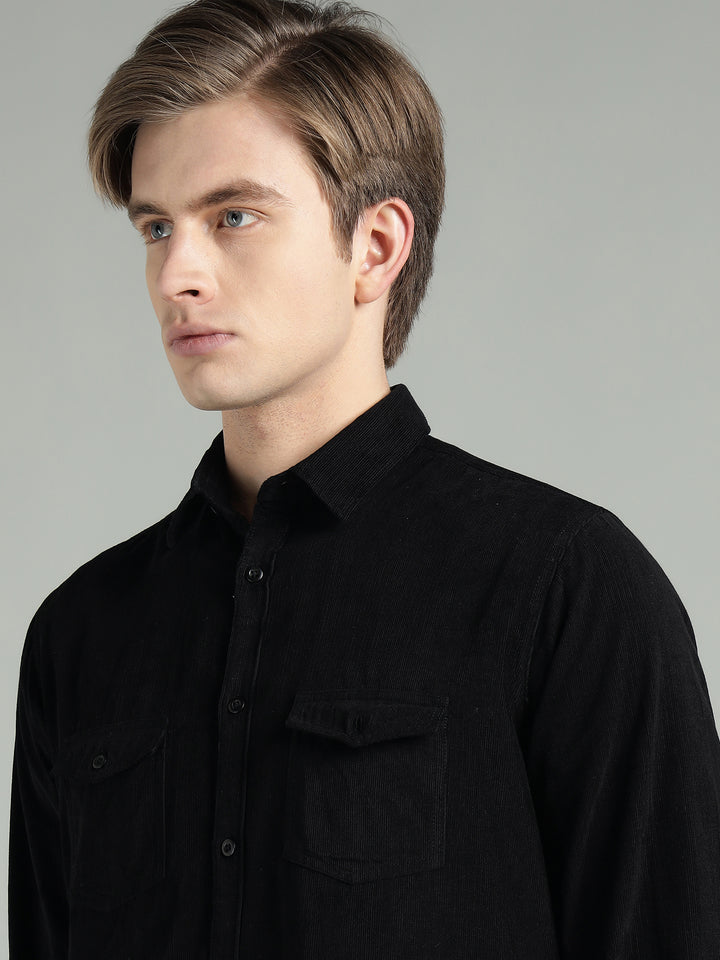 Men’s Fine-Wale Corduroy Casual Wear Shirt