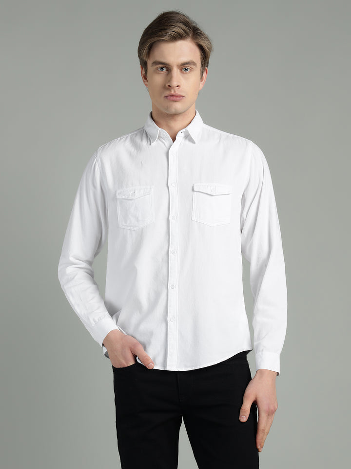 Men’s Fine-Wale Corduroy Casual Wear Shirt