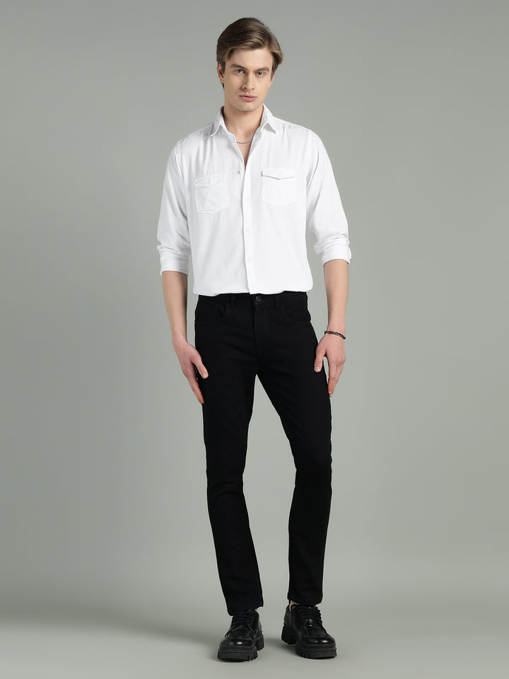 Men’s Fine-Wale Corduroy Casual Wear Shirt