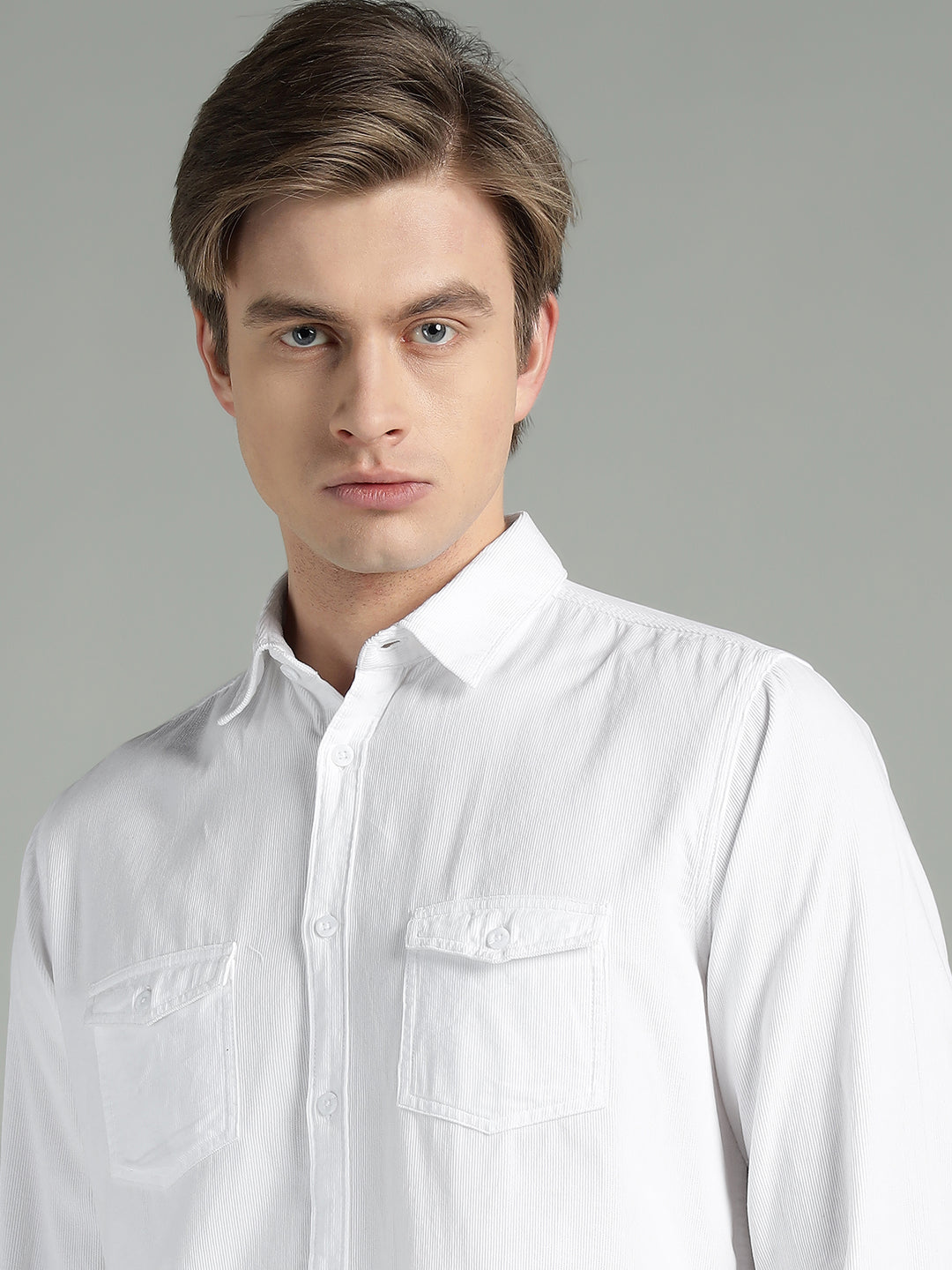 Men’s Fine-Wale Corduroy Casual Wear Shirt