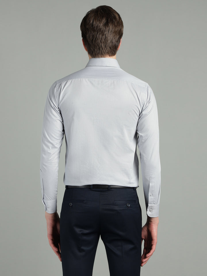 Men Textured Slim Fit Formal Shirt