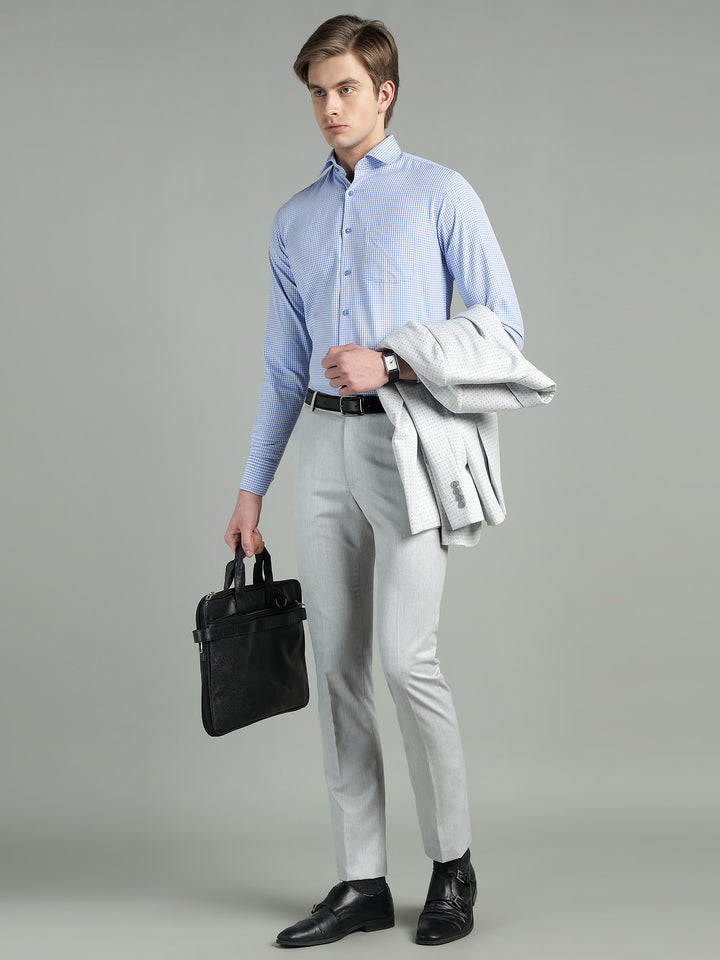 Men’s Slim Fit Twill Formal Trousers