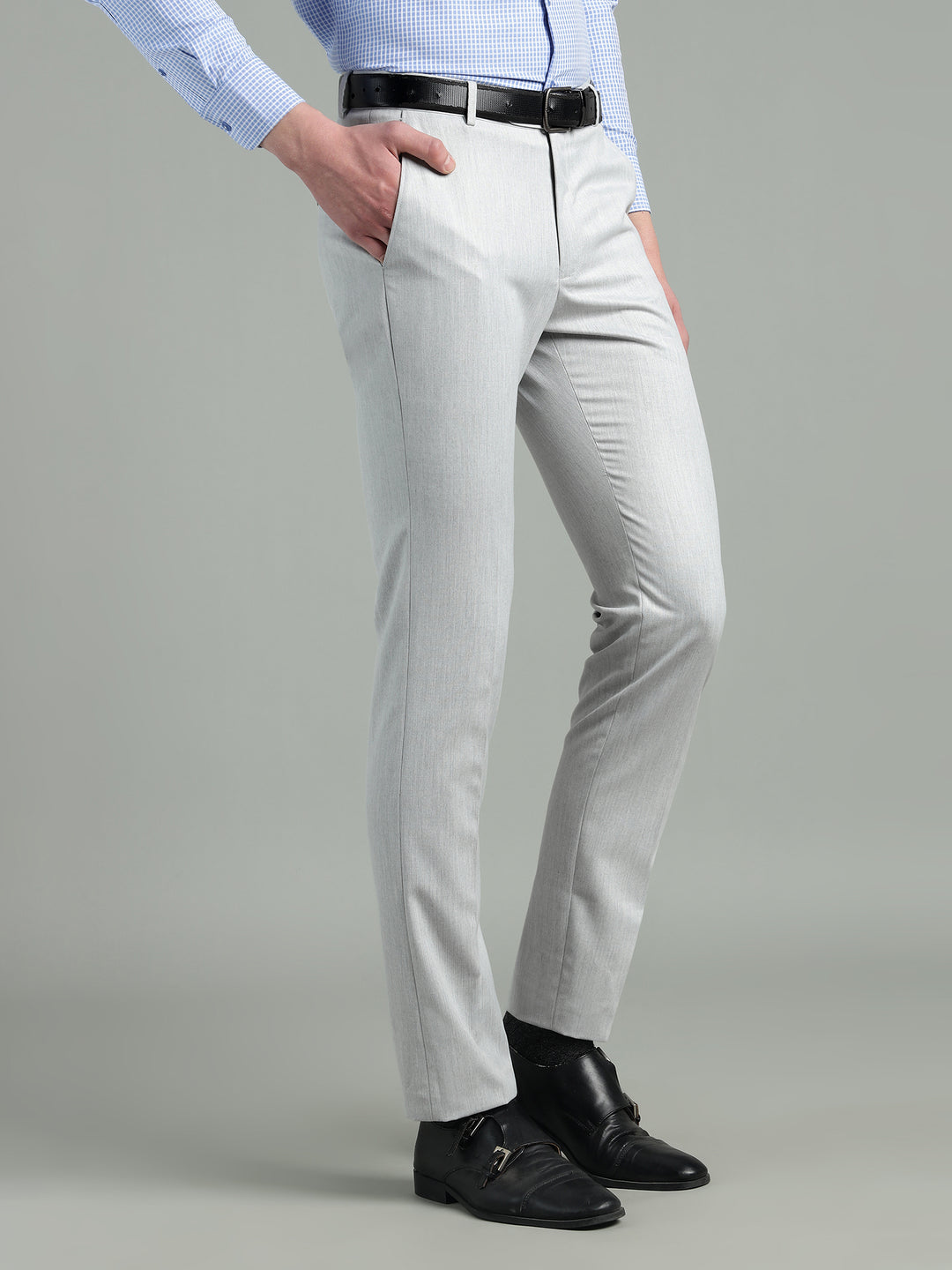 Men’s Slim Fit Twill Formal Trousers